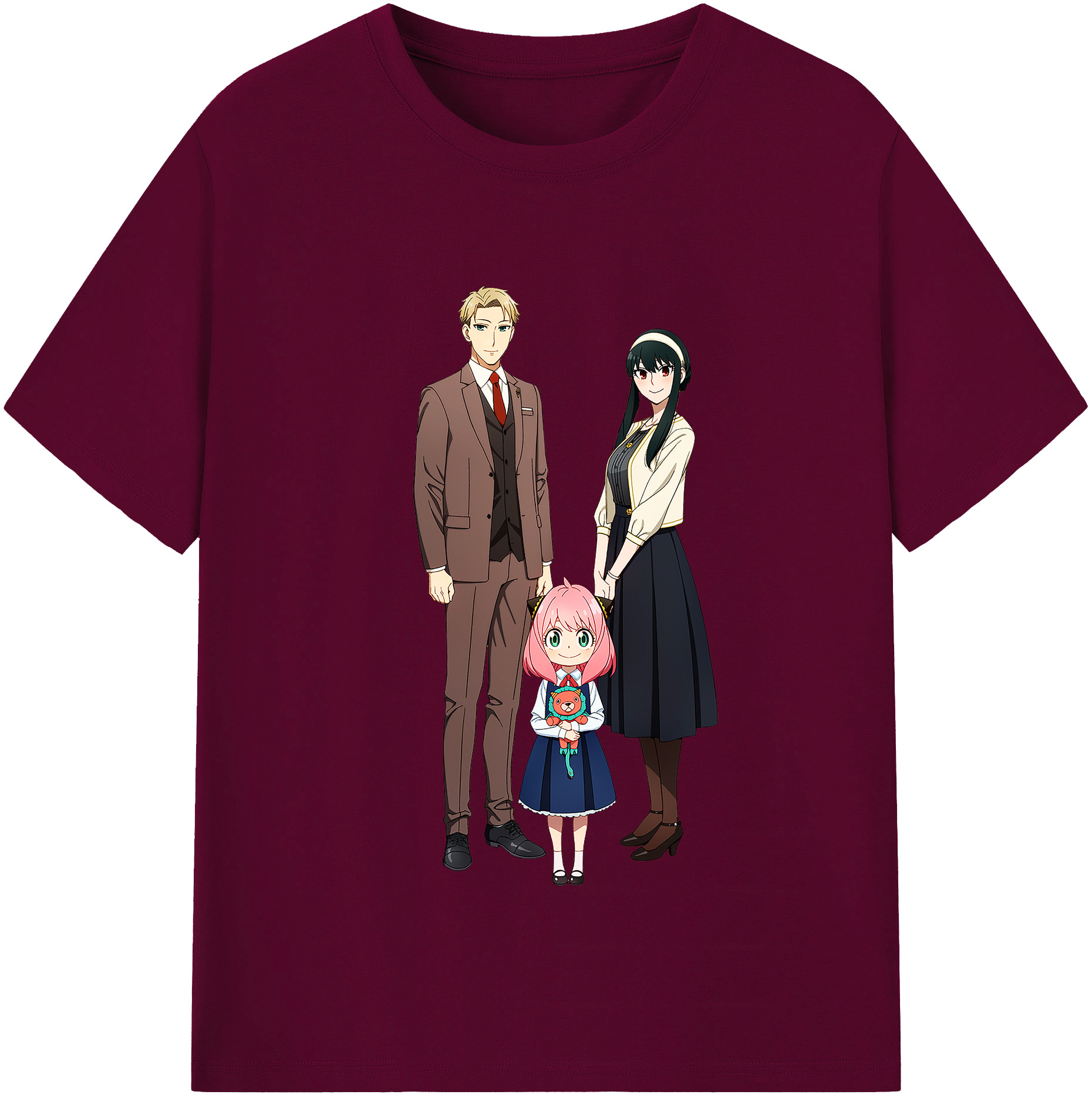 （画像用） SPY×FAMILY间谍家家酒 レディースカジュアルプリントTシャツ（綿100％）